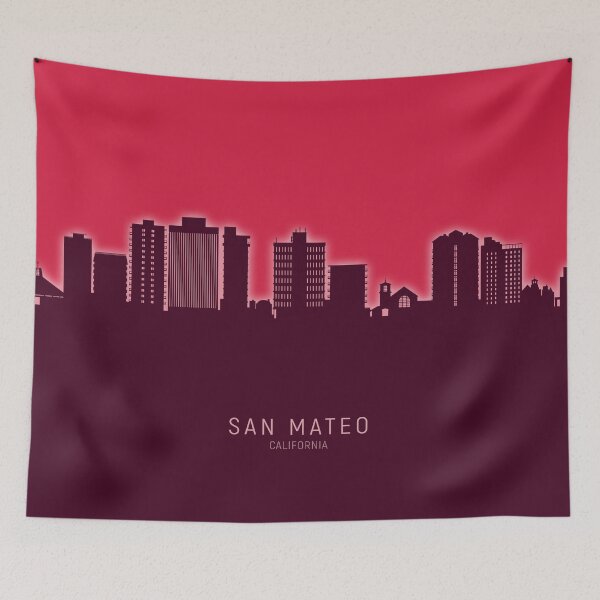 Item preview, San Mateo California Skyline designed and sold by ArtPrints.