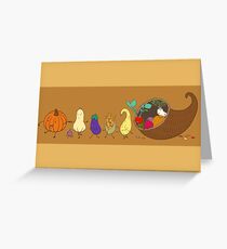 Cornucopia Parade Greeting Card