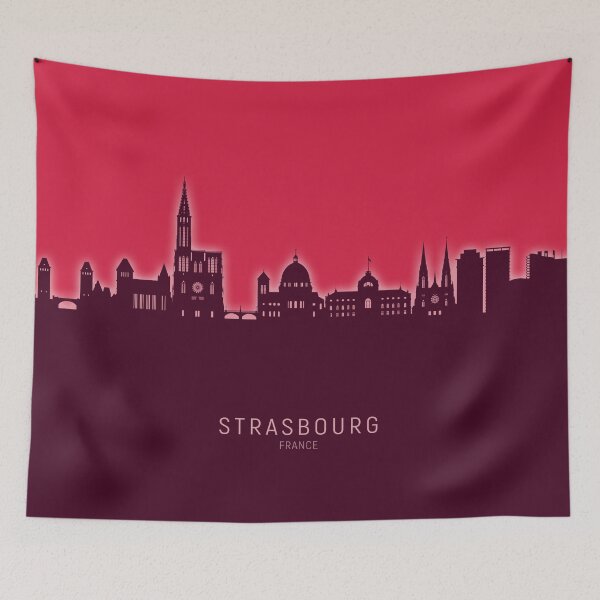 Item preview, Strasbourg France Skyline designed and sold by ArtPrints.