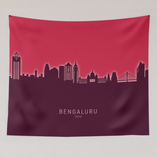 Item preview, Bengaluru Skyline India Bangalore designed and sold by ArtPrints.