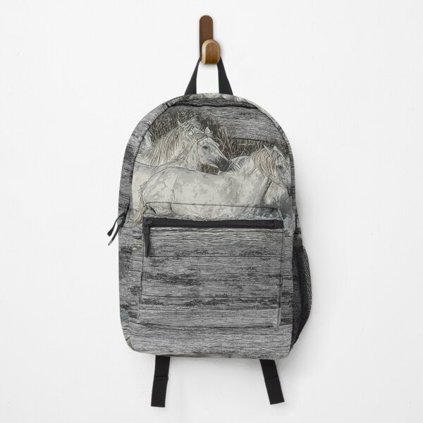 herd horses art Backpack