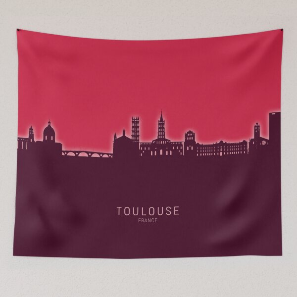 Item preview, Toulouse France Skyline designed and sold by ArtPrints.