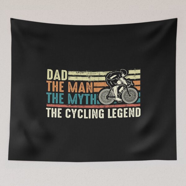 Item preview, Cyclist Dad The Man The Myth The Cycling Legend Funny Vintage Bicyclist gift for biker daddy bike rider designed and sold by alenaz.