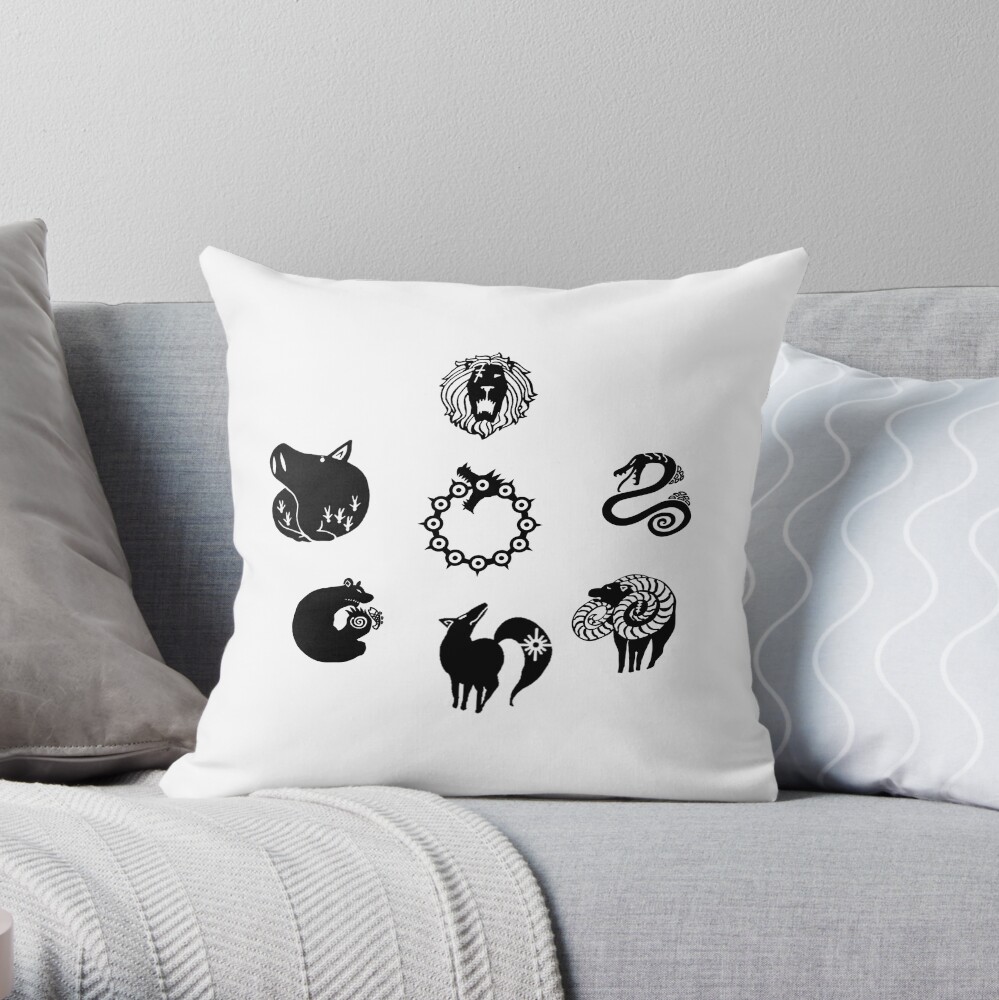 The Seven Deadly Sins Throw Pillow