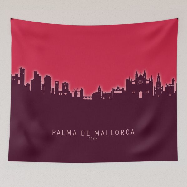 Item preview, Palma de Mallorca Spain Skyline designed and sold by ArtPrints.