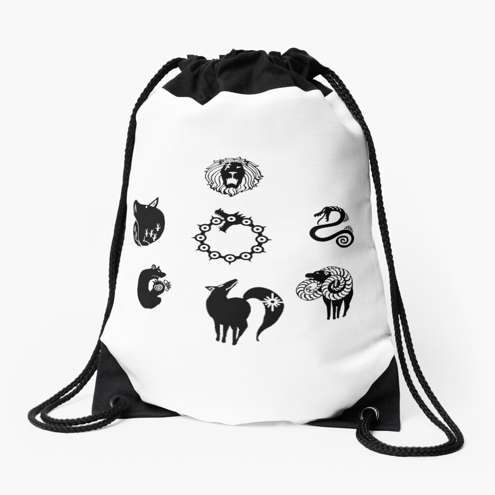 The Seven Deadly Sins Drawstring Bag