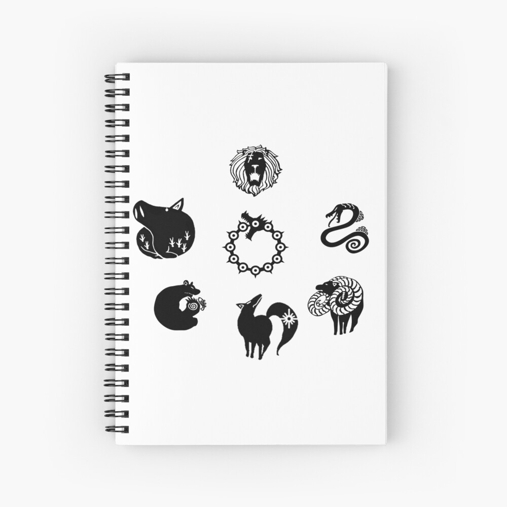 The Seven Deadly Sins Spiral Notebook