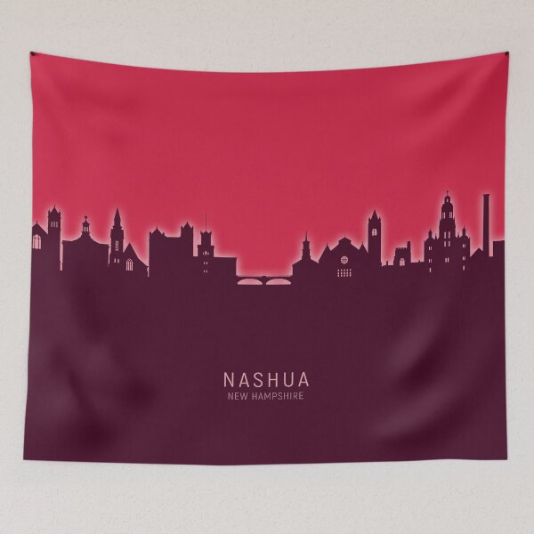 Item preview, Nashua New Hampshire Skyline designed and sold by ArtPrints.