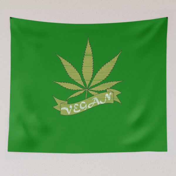 Item preview, Vegan cannabis hemp leaf 100% weed stoner gift designed and sold by DerNerd.
