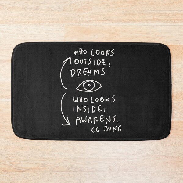 Item preview, CG Jung Quote - Who Looks Outside Dreams designed and sold by isstgeschichte.