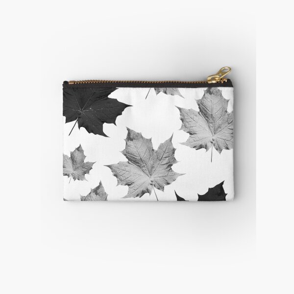 Item preview, black white decorative leaves designed and sold by CREATINERY.