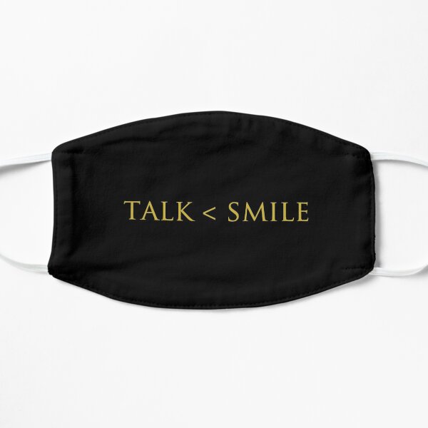 hamilton talk less, smile more Flat Mask