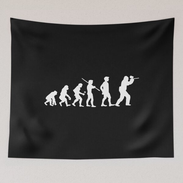 Item preview, Human Evolution Paintball Player designed and sold by losttribe.