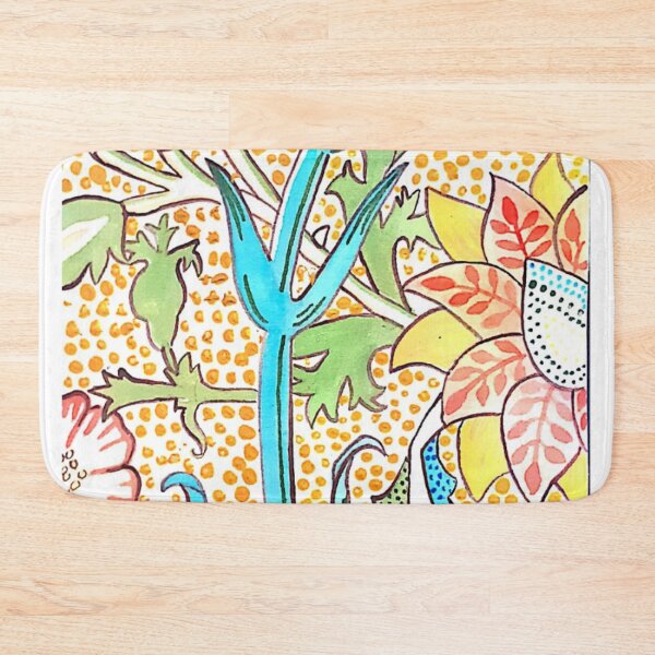 Item preview, polka dots floral pattern designed and sold by KiwiBurrito.