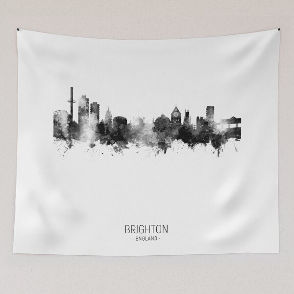 Artikelvorschau, Brighton England Skyline entworfen und verkauft von ArtPrints.