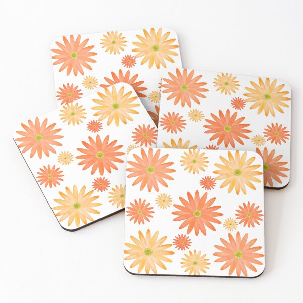Item preview, Orange Flowers Pattern designed and sold by MarkUK97.