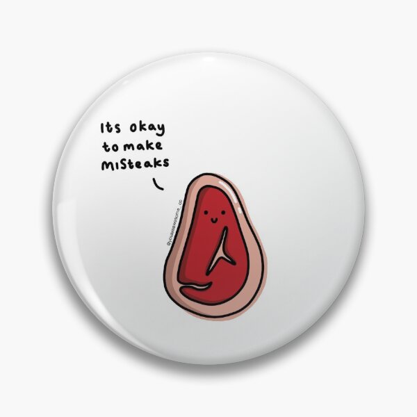 Item preview, its okay to make misteaks pun designed and sold by youareawesomeco.