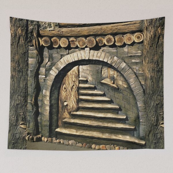 Item preview, Entrance to a forest home designed and sold by helenkaiy.