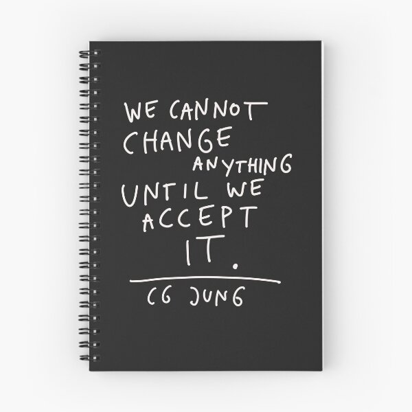 Item preview, CG Jung Quote - We Cant Change Anything Until We Accept It designed and sold by isstgeschichte.