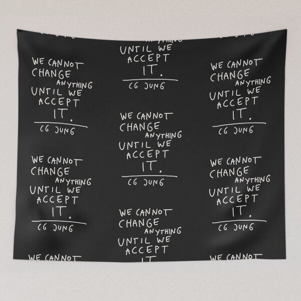 Item preview, CG Jung Quote - We Cant Change Anything Until We Accept It designed and sold by isstgeschichte.