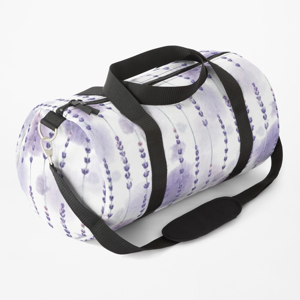 lavender duffle bag