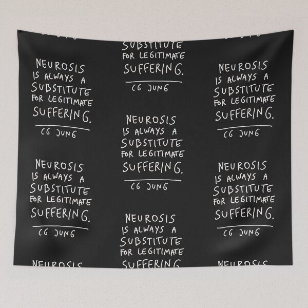 Item preview, CG Jung Quote - Neurosis Is Always A Substitute designed and sold by isstgeschichte.