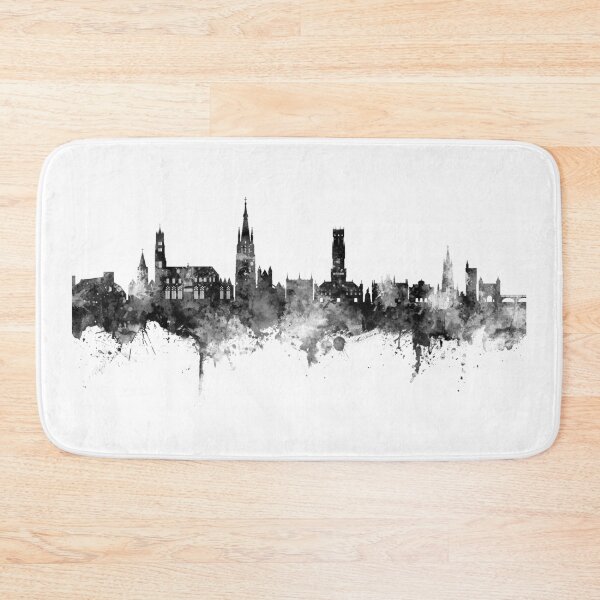 Item preview, Bruges Belgium Skyline designed and sold by ArtPrints.