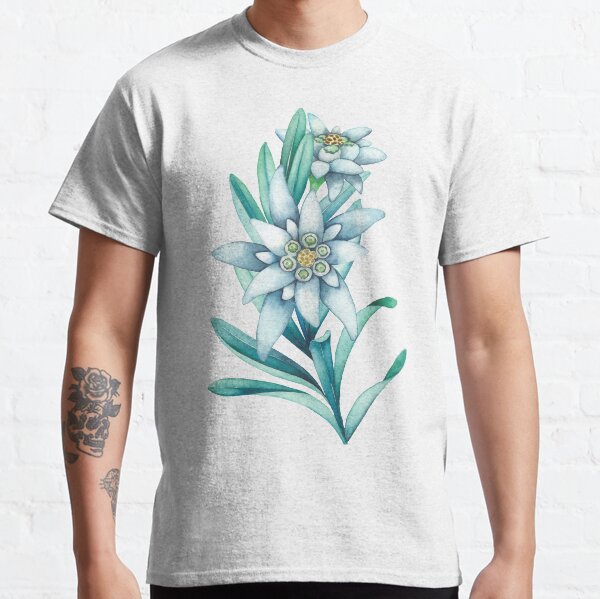 Watercolor edelweiss Classic T-Shirt