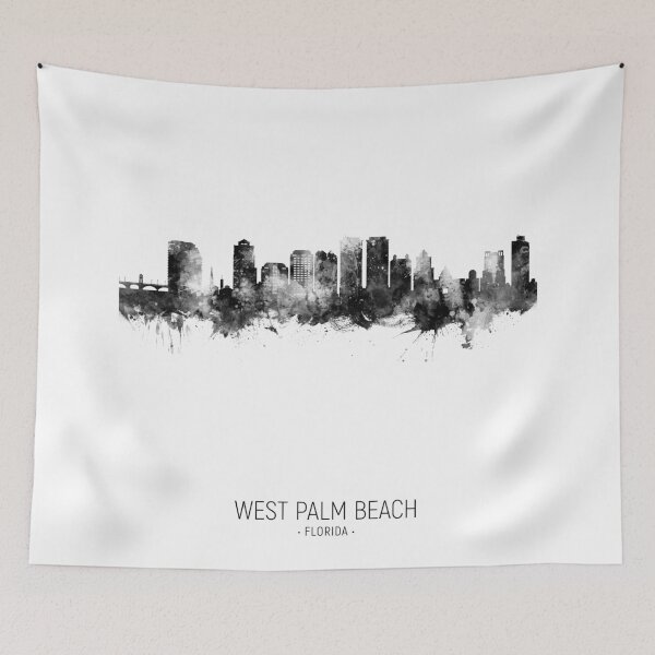 Item preview, West Palm Beach Florida Skyline designed and sold by ArtPrints.