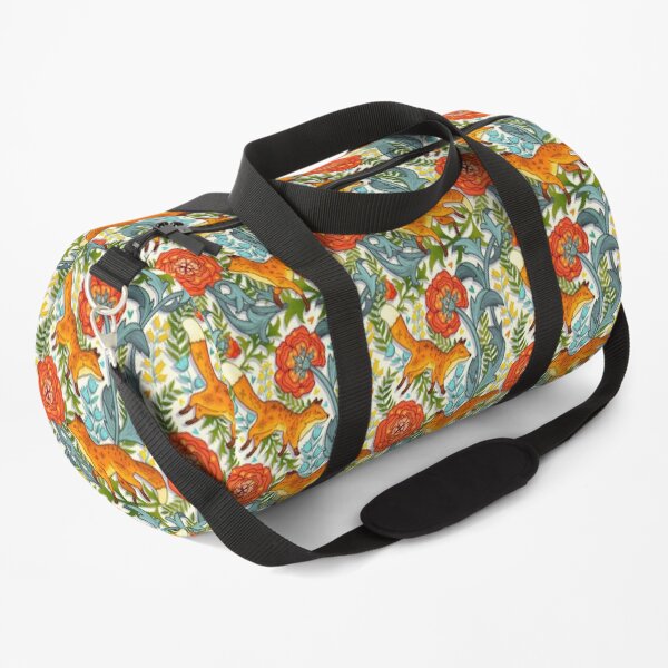 Art Nouveau Foxes Duffle Bag