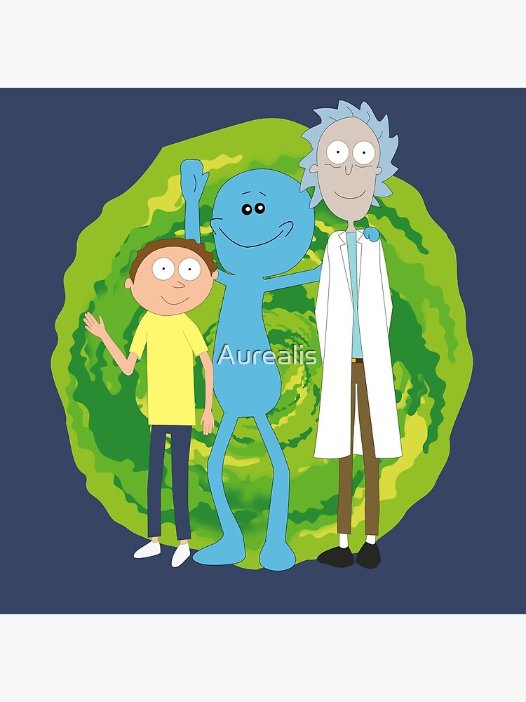 Rick and Morty and Mr. Meeseeks by Aurealis