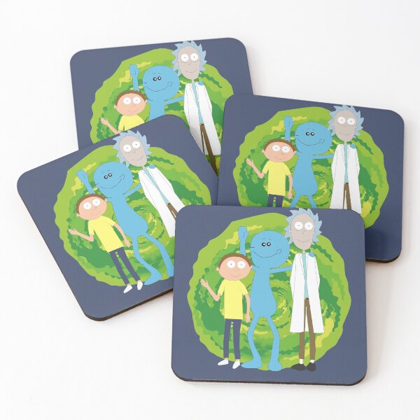 Rick and Morty and Mr. Meeseeks Coasters (Set of 4)