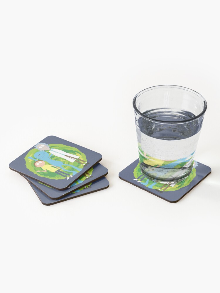 Alternate view of Rick and Morty and Mr. Meeseeks Coasters (Set of 4)