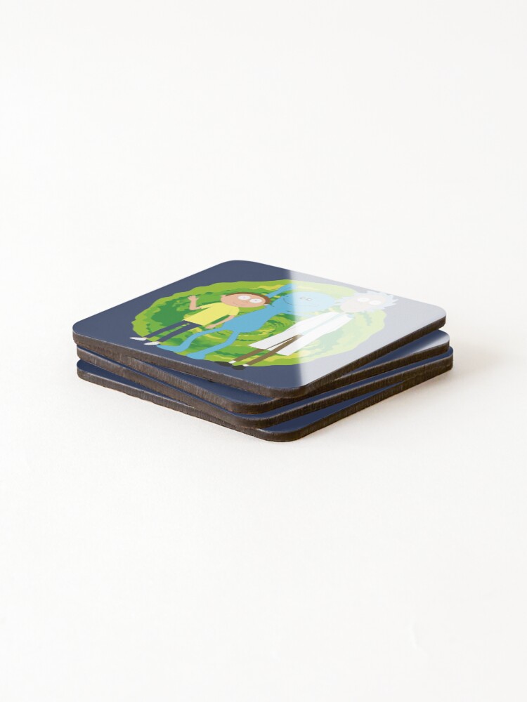 Alternate view of Rick and Morty and Mr. Meeseeks Coasters (Set of 4)