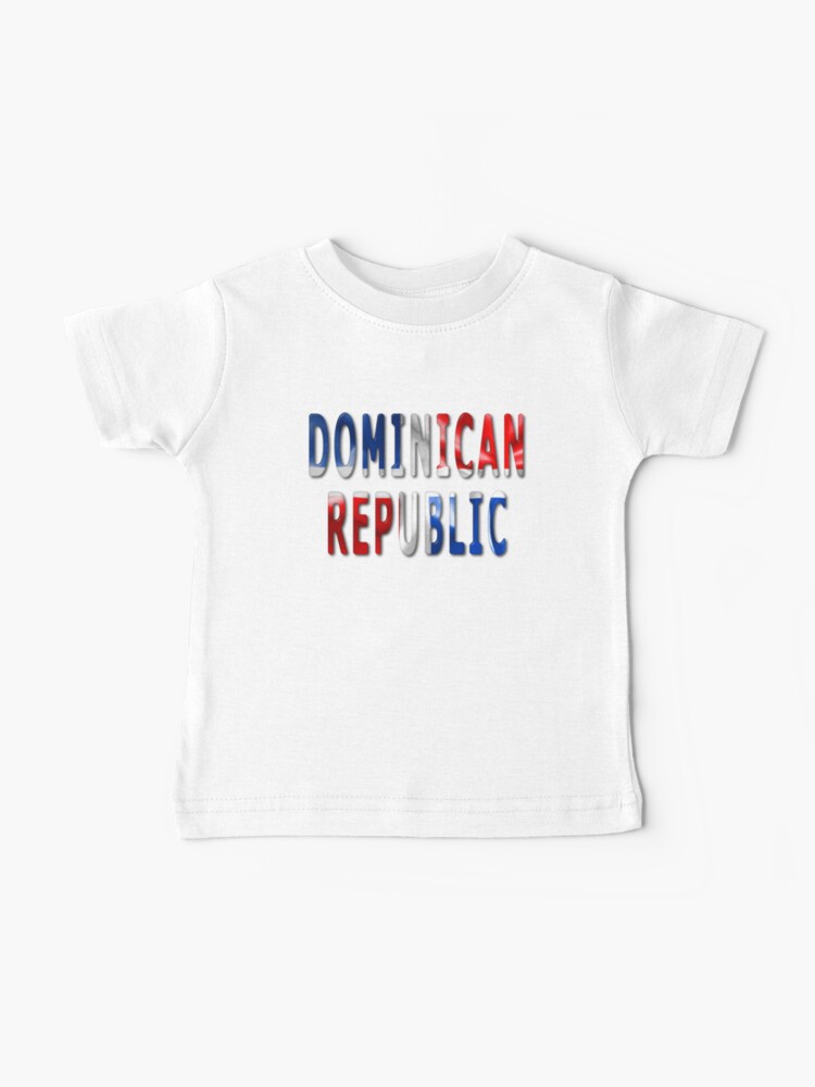 Dominican Republic flag - white t shirt holiday top design mens womens kids  baby