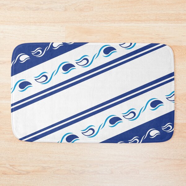 Item preview, geometric abstract blue drops designed and sold by CREATINERY.