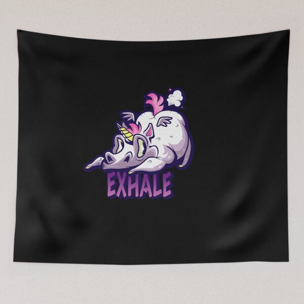 Item preview, Exhale Yoga Fart Unicorn  designed and sold by joabaj.