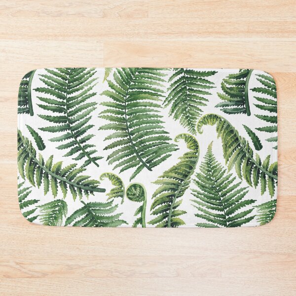 Item preview, Watercolor fern leaves designed and sold by Ekaterina Glazkova.