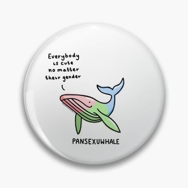 Item preview, pansexuwhale pansexual cute whale pun  designed and sold by youareawesomeco.