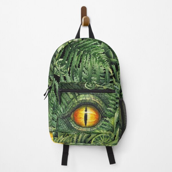 Item preview, Watercolor dinosaur eye and prehistoric plants designed and sold by Ekaterina Glazkova.