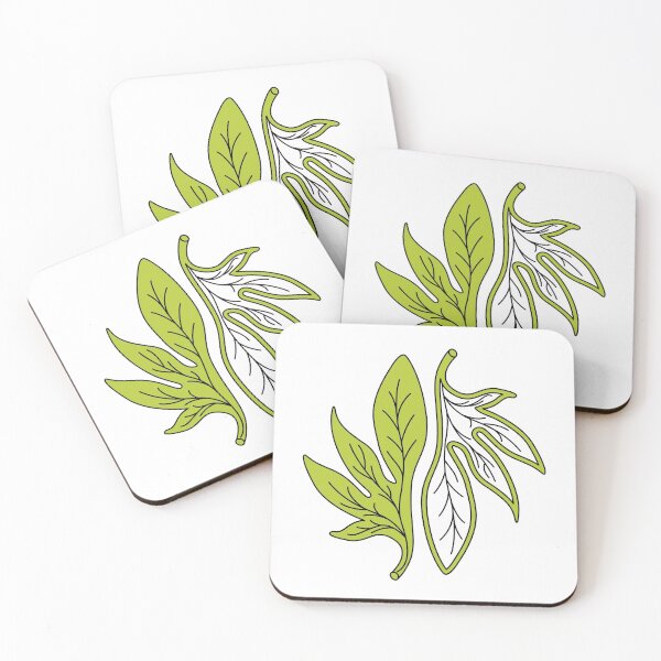 Item preview, stylized green leaves designed and sold by CREATINERY.