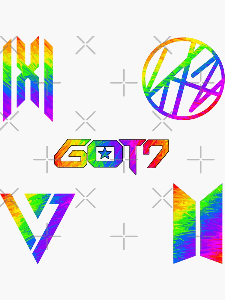 kpop-boy-group-rainbow-logo-sticker-by-chiefwizart-redbubble