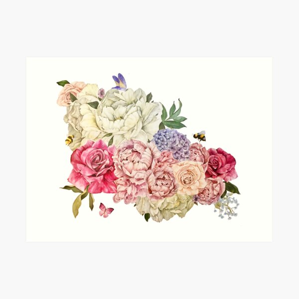 Bouquet of Flowers Art Print