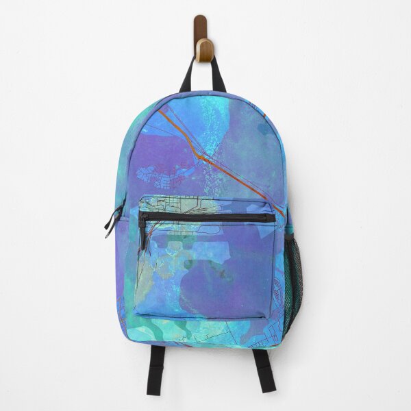 Item preview, Galveston Texas Street Map Art Watercolor Blue Lagoon designed and sold by IvonDesign.