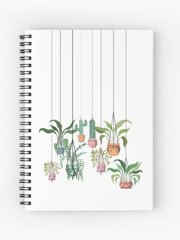 Cuaderno de espiral «Plantas colgantes» de am-mantilla2156 | Redbubble