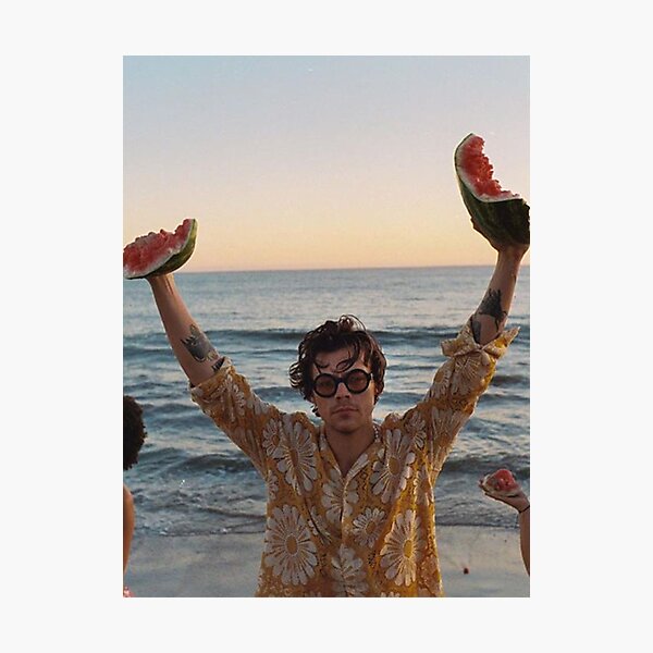 Watermelon In The Hands Of Harry Photographic Print