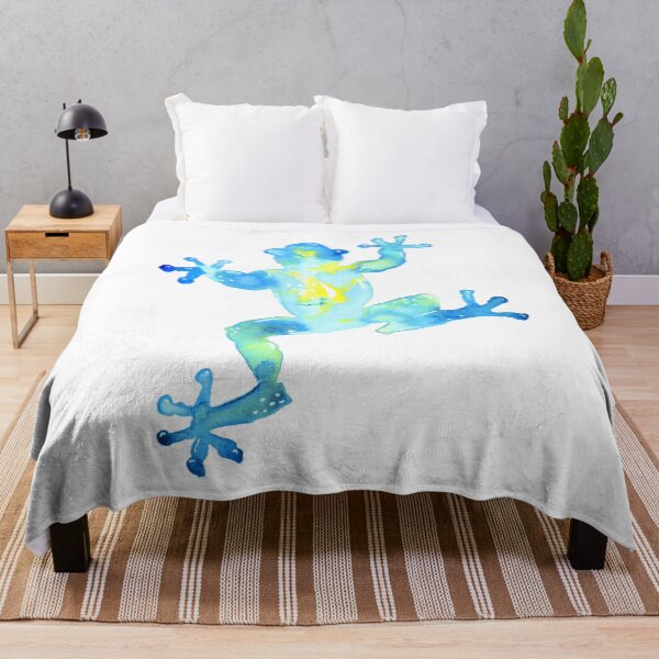 Item preview, Blue Watercolor Frog designed and sold by Sebastian Grafmann.
