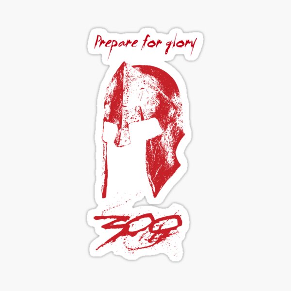 SPARTAN HELMET RED Pegatina