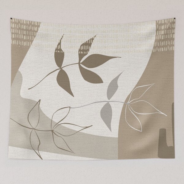 Item preview, Abstract - Go with the Flow 3 in Beige designed and sold by simplydesignart.
