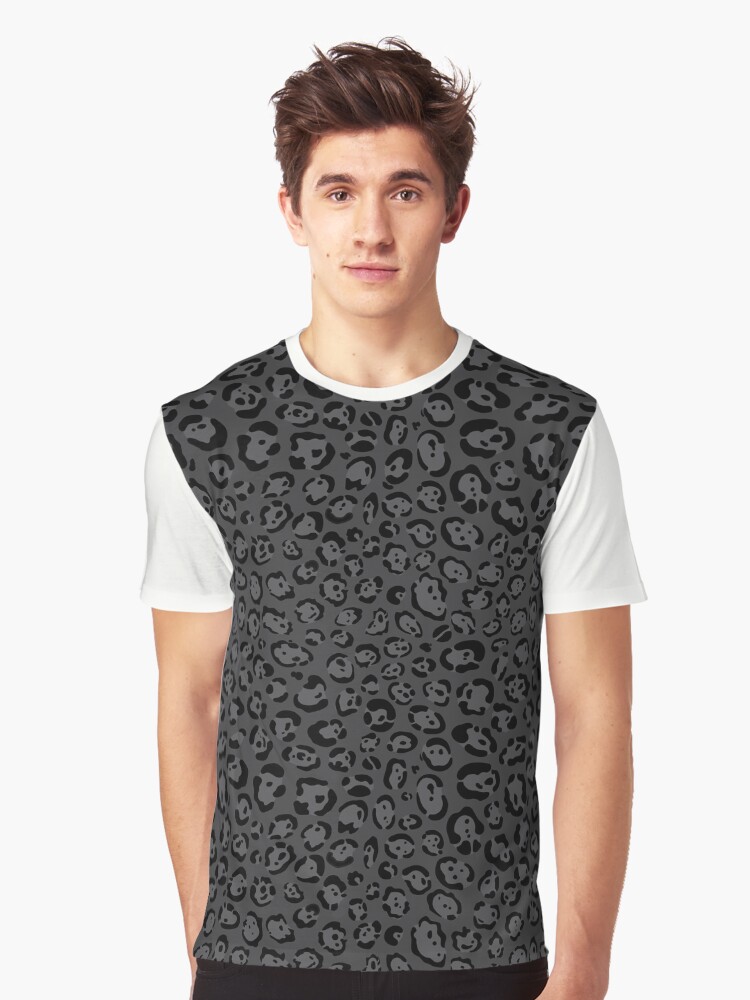 JIMBEAR PRINT T BLACK／jimwag Black Jaguar Pattern